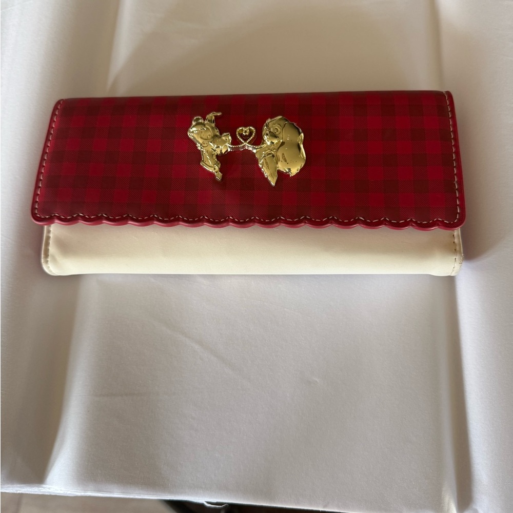 Loungefly Red Checkered and White Wallet NWOT